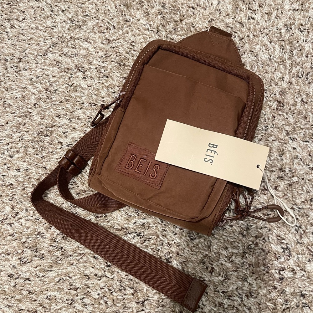 BEIS Chocolate Crossbody Bag